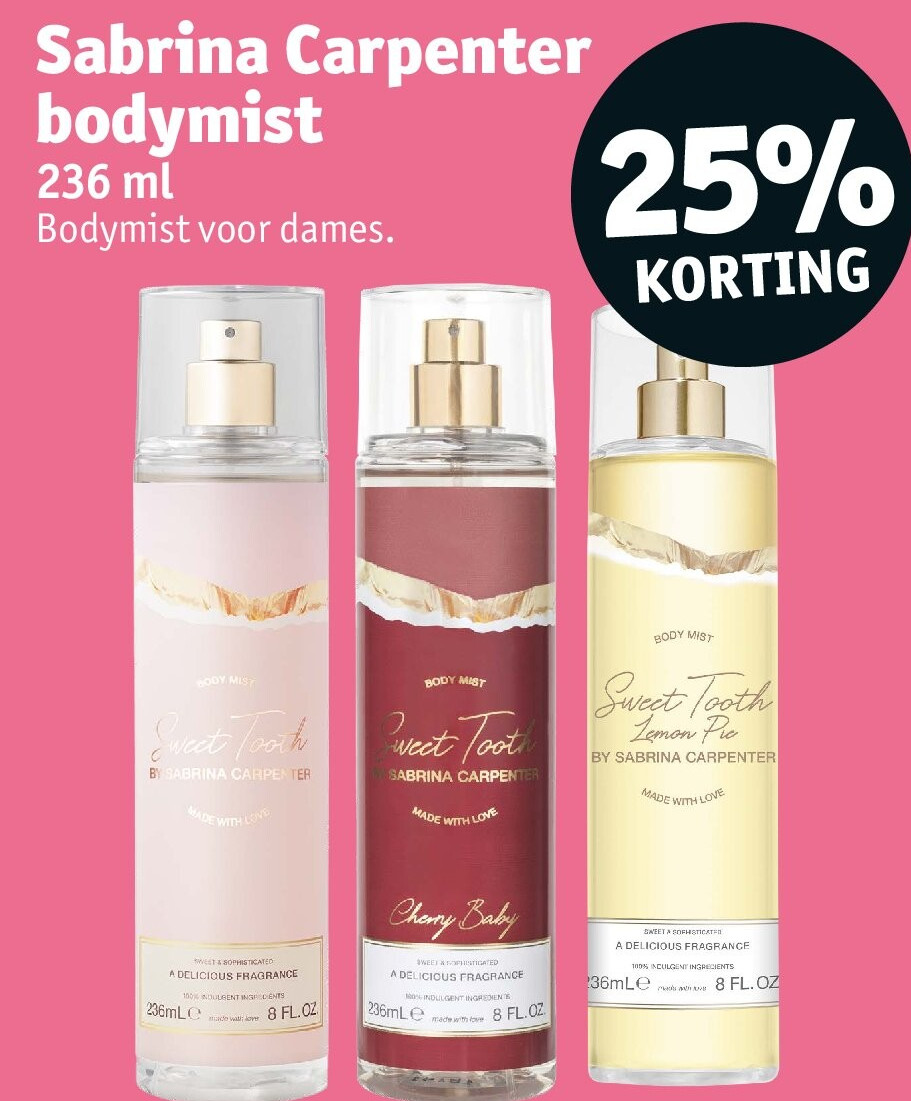 Sabrina Carpenter bodymist