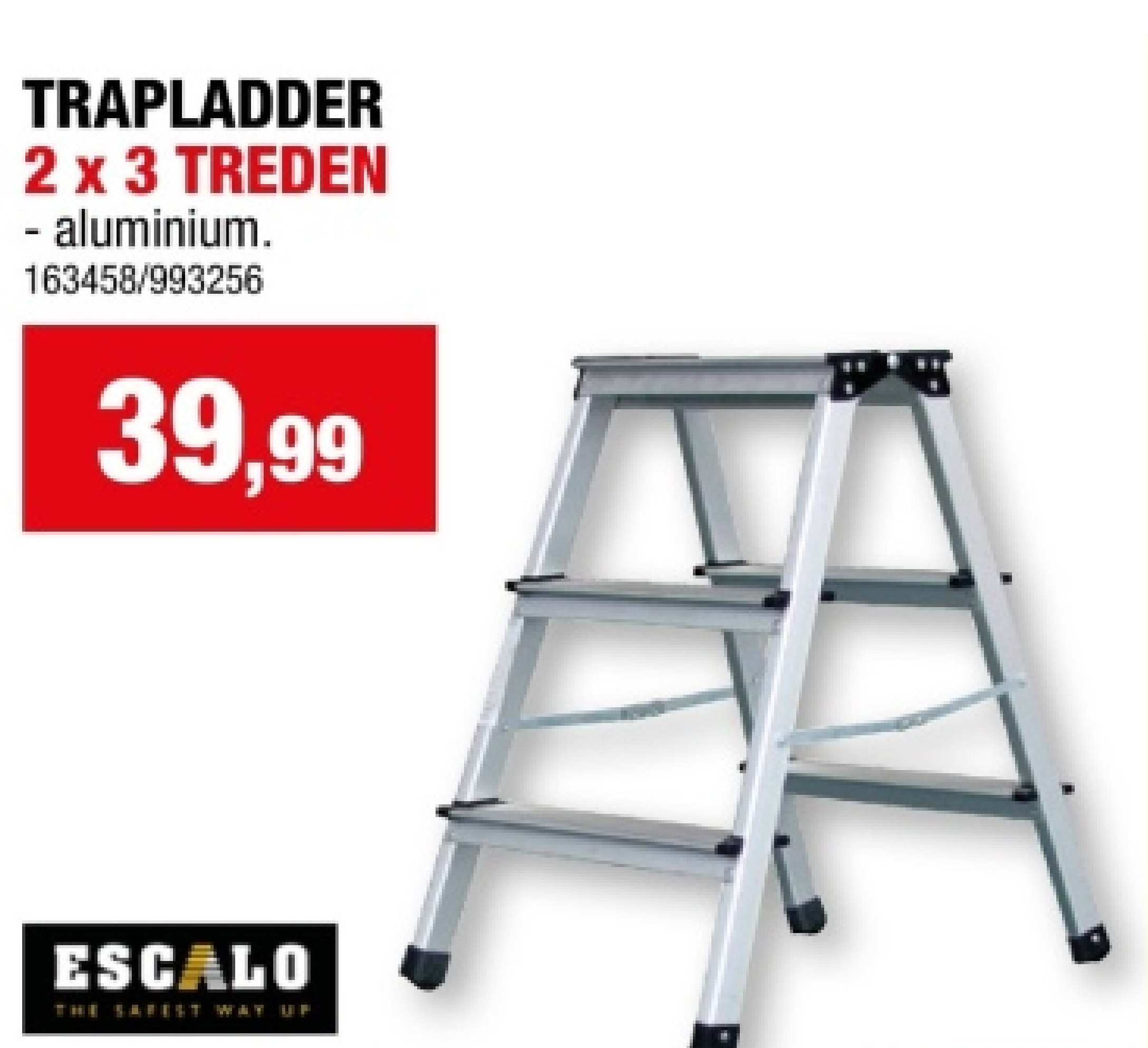 TRAPLADDER 2 x 3 TREDEN