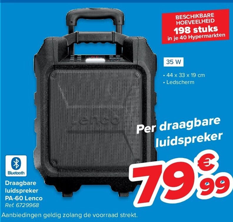 Draagbare luidspreker PA-60 Lenco