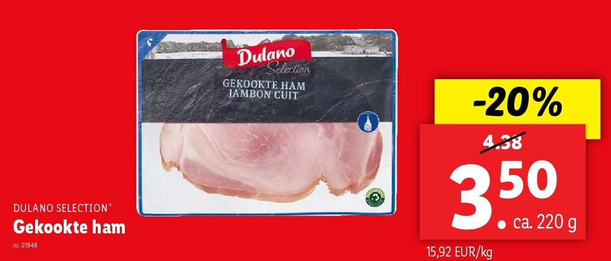 Gekookte ham