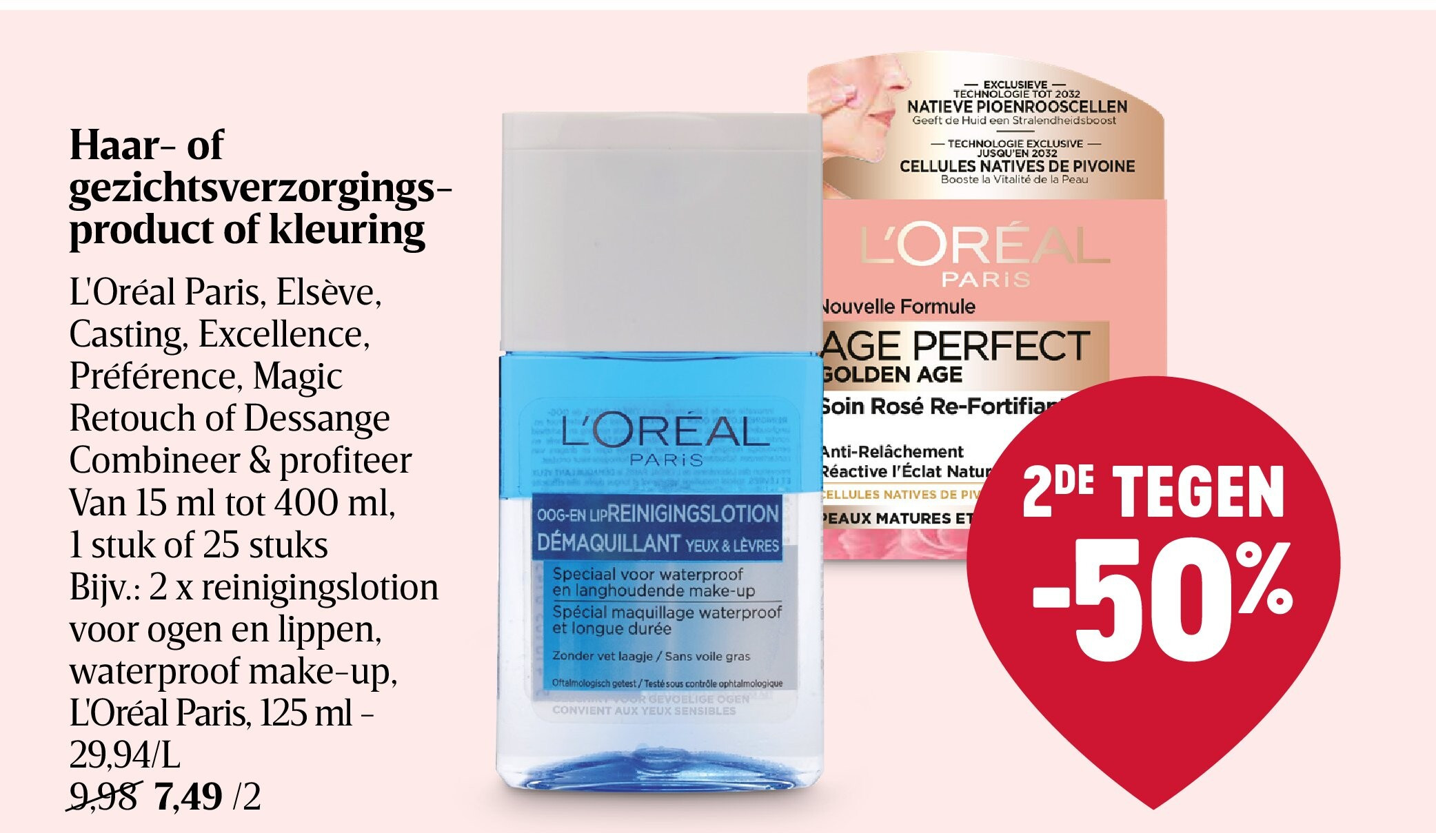 Haar- of gezichtsverzorgingsproduct of kleuring