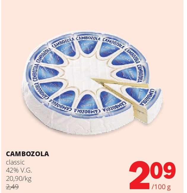 CAMBOZOLA classic 42% V.G.