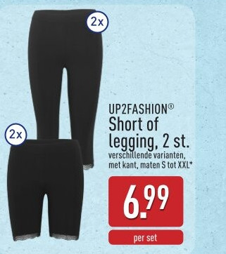 Short of legging, 2 st.