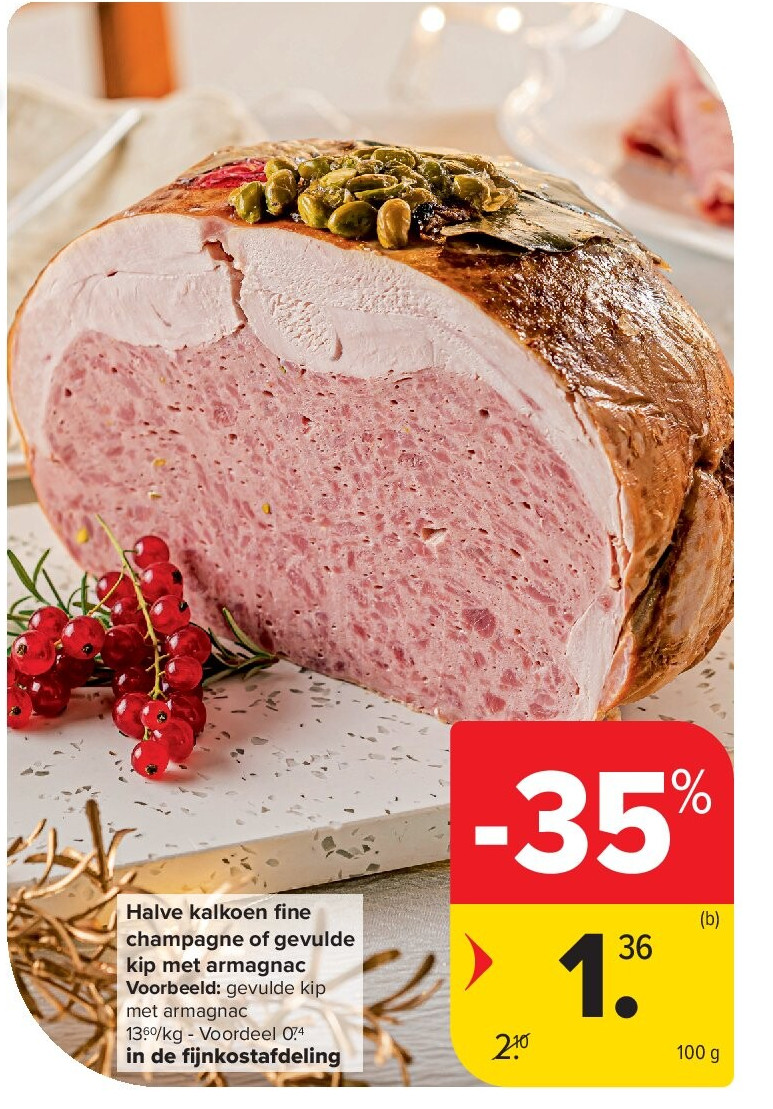 Halve kalkoen fi ne champagne of gevulde kip met armagnac