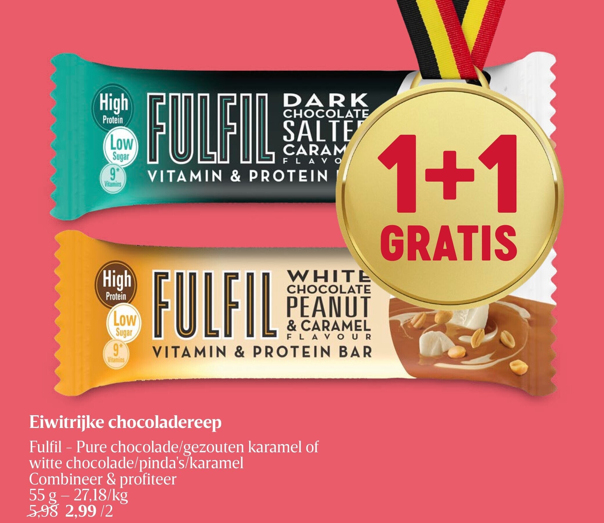 Eiwitrijke chocoladereep