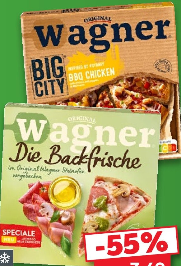 ORIGINAL WAGNER Die Backfrische oder Big City Pizza