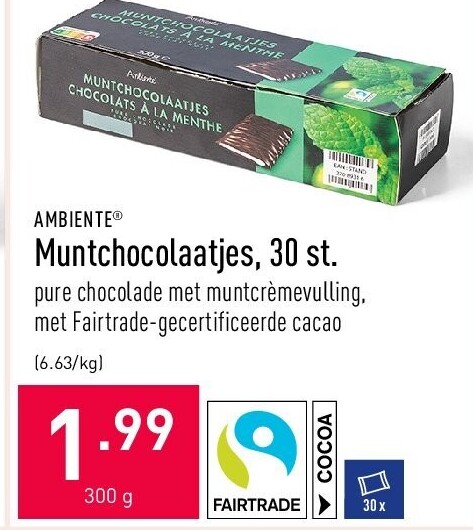 Muntchocolaatjes, 30 st.