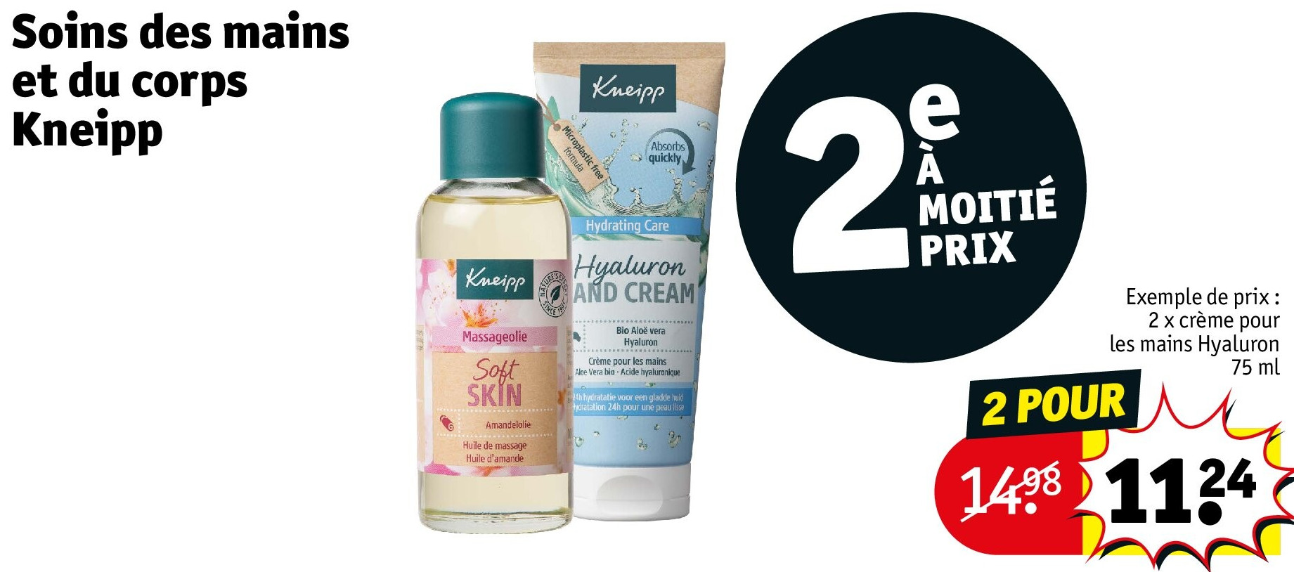 Soins des mains et du corps Kneipp 2 POUR