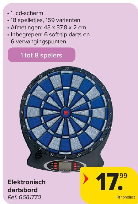 Elektronisch dartsbord