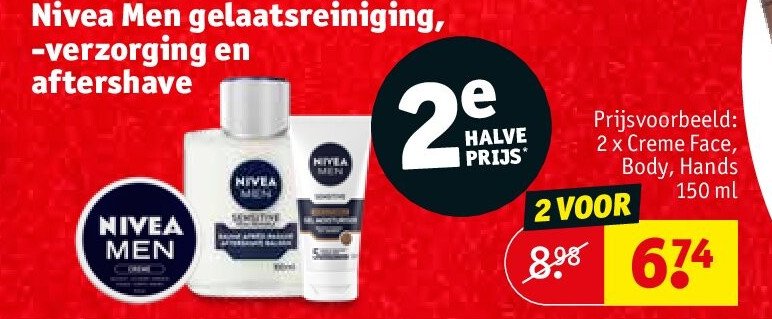 Nivea Men gelaatsreiniging, -verzorging en aftershave