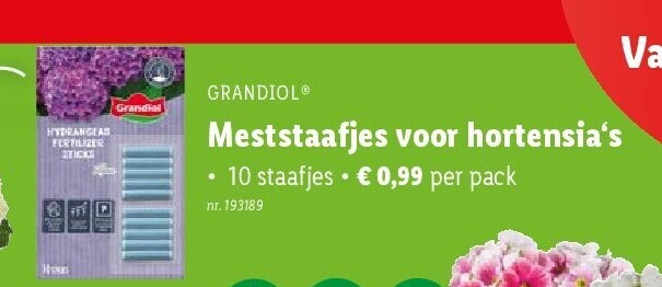 Meststaafjes voor hortensia‘s