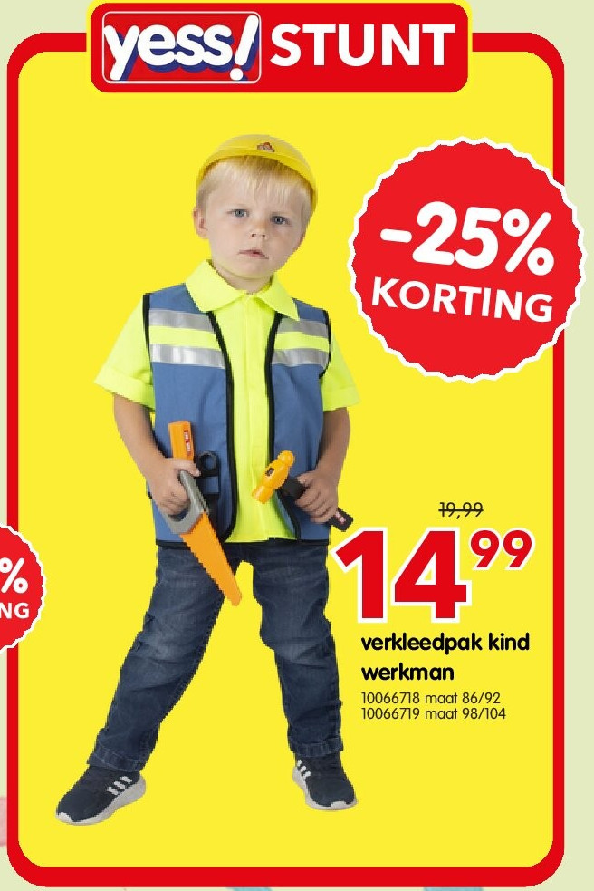 verkleedpak kind werkman