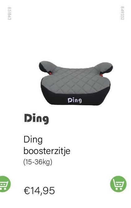 Ding boosterzitje