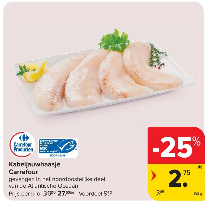 Kabeljauwhaasje Carrefour