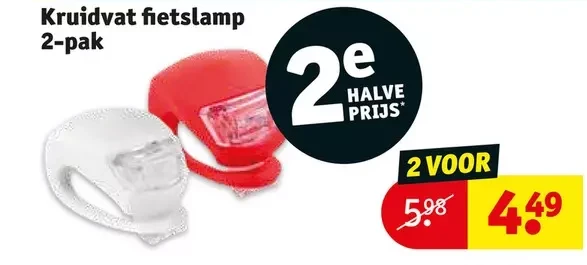 Kruidvat fietslamp 2-pak