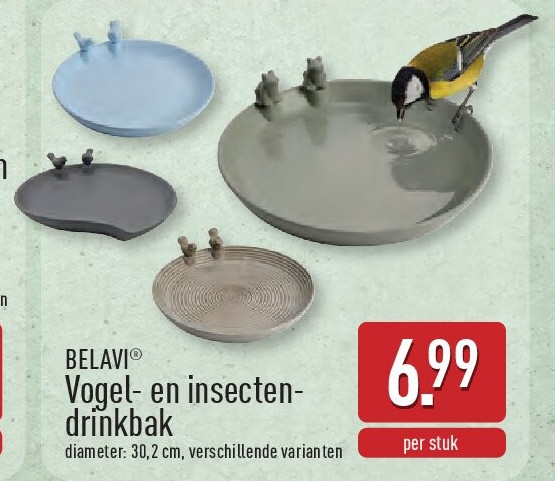 Vogel- en insecten­ drinkbak