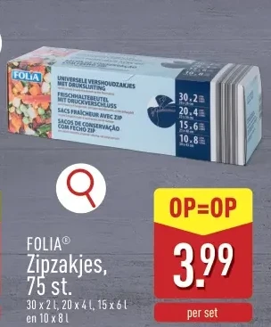 Zipzakjes, 75 st.