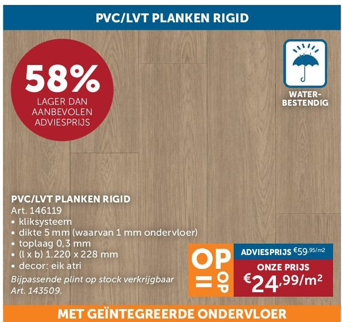 PVC/LVT PLANKEN RIGID
