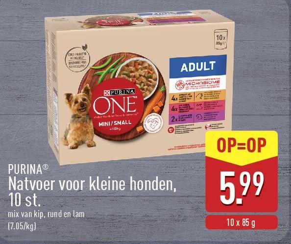 Natvoer voor kleine honden, 10st.