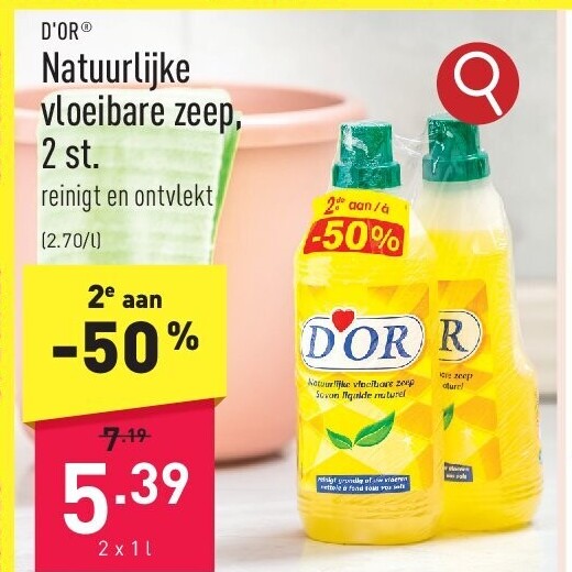 Natuurlijke vloeibare zeep, 2 st.
