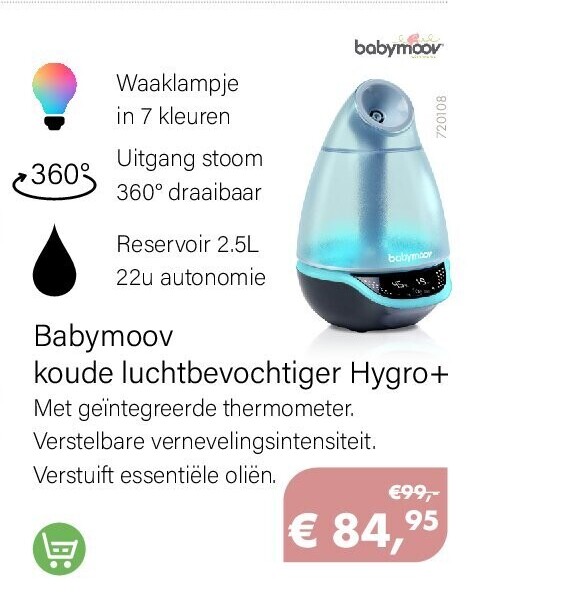 Babymoov koude luchtbevochtiger Hygro+