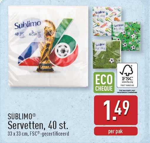 Servetten, 40st.