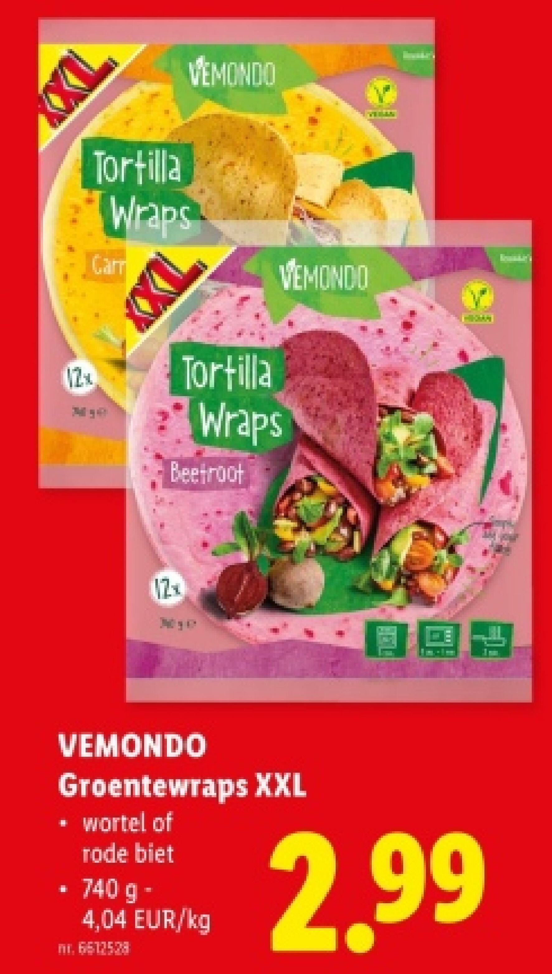Groentewraps XXL