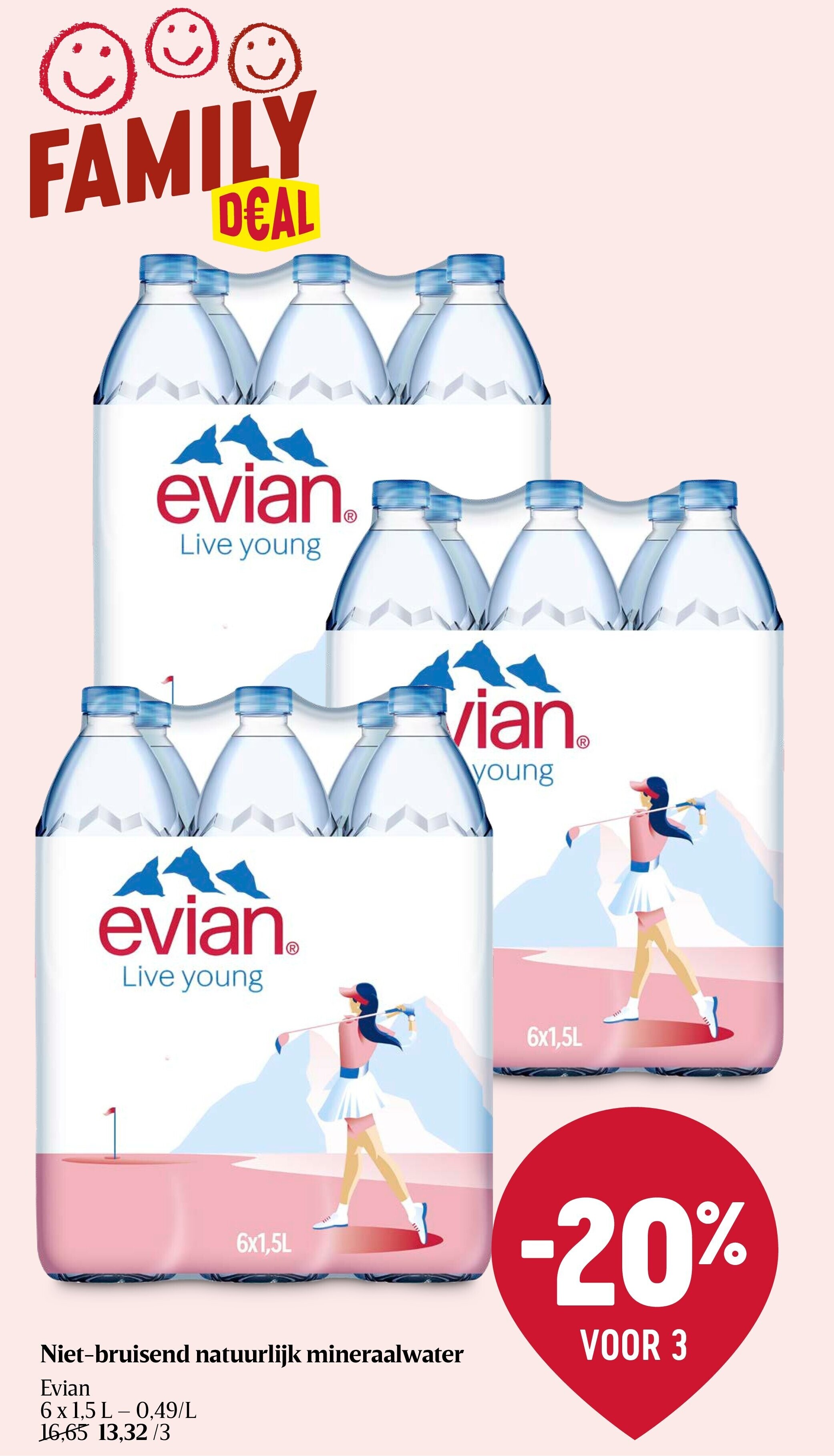 Niet-bruisend natuurlijk mineraalwater