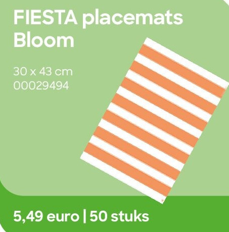 FIESTA placemats Bloom