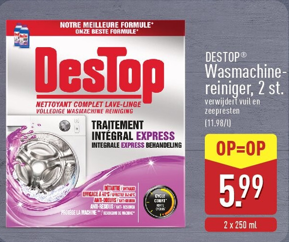 Wasmachine reiniger, 2st.
