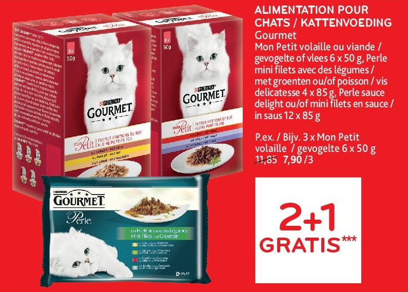 Gourmet 3 x Mon Petit volaille / gevogelte 6 x 50 g