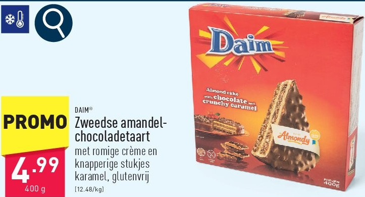 Zweedse amandel-chocoladetaart