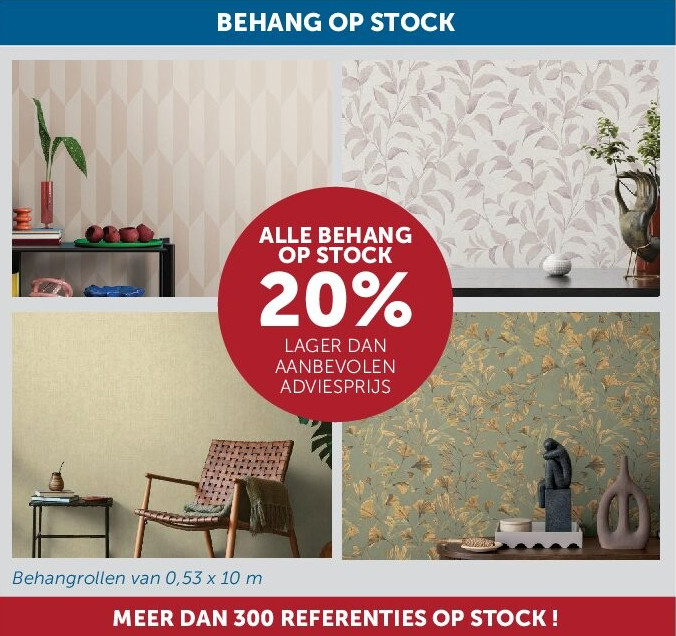 BEHANG OP STOCK