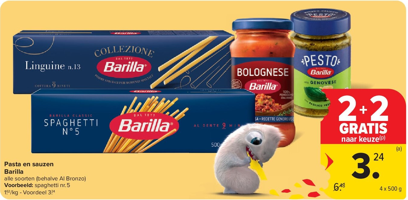 Pasta en sauzen Barilla