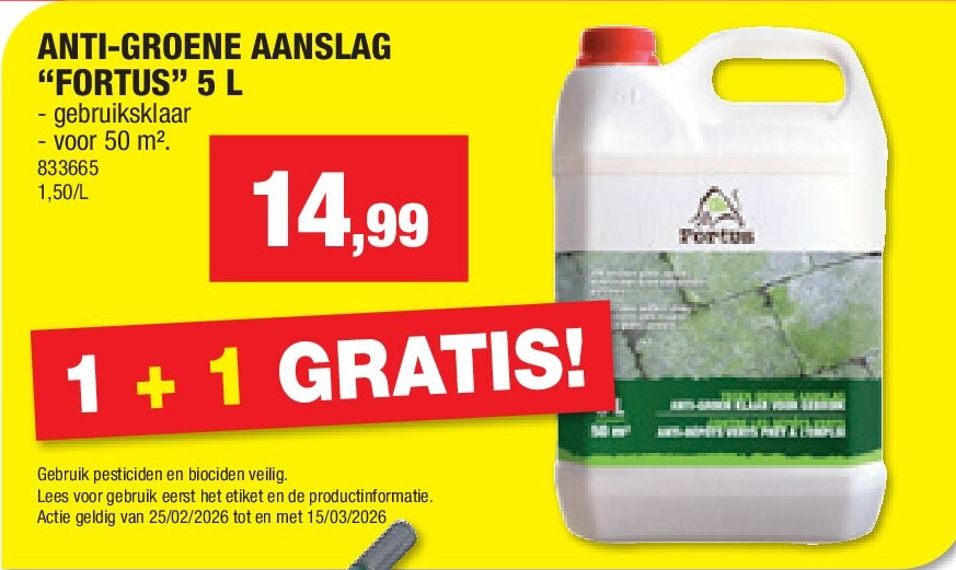 ANTI-GROENE AANSLAG “FORTUS” 5 L