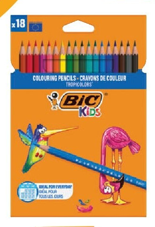 Set van 18 kleurpotloden Kids Tropicolor
