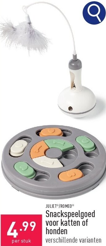 Snackspeelgoed voor katten of honden