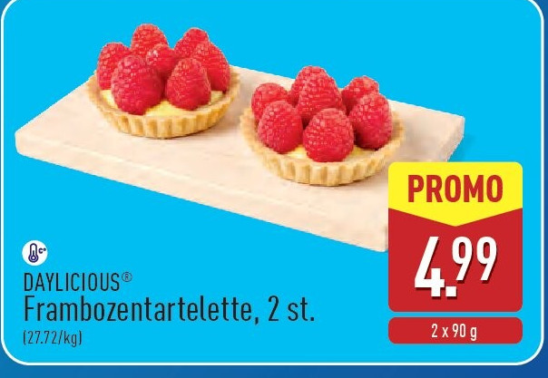Frambozentartelette, 2st.