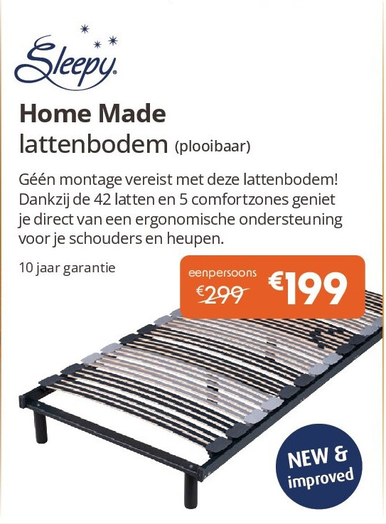 Home Made lattenbodem (plooibaar)