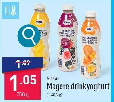 Magere drinkyoghurt