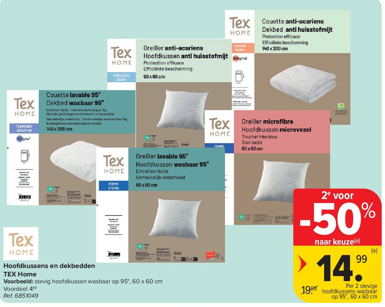 Hoofdkussens en dekbedden TEX Home