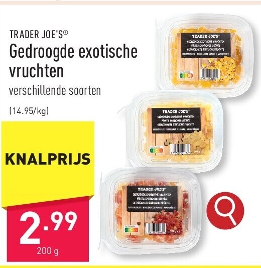 Gedroogde exotische vruchten