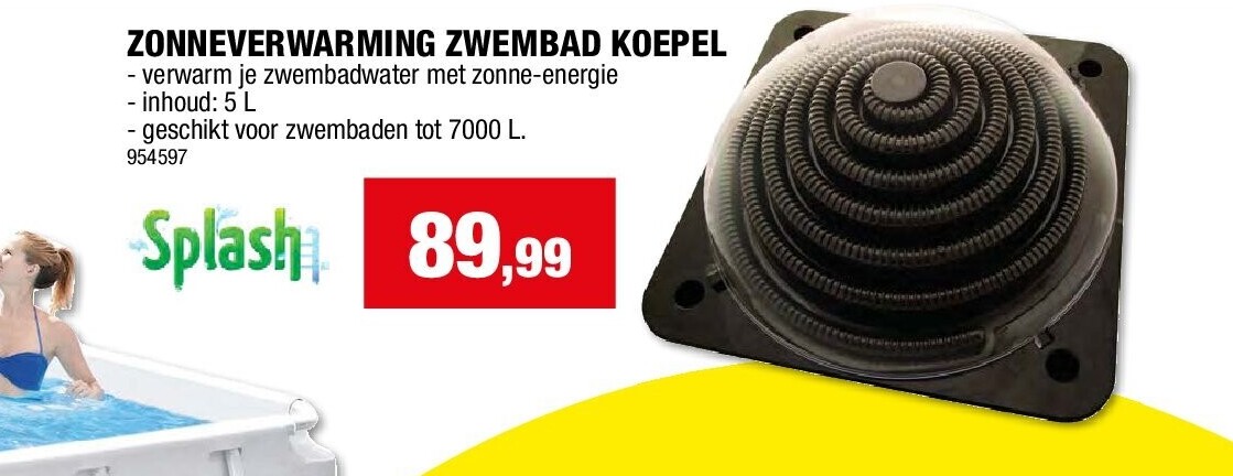 ZONNEVERWARMING ZWEMBAD KOEPEL