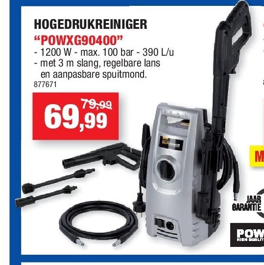 HOGEDRUKREINIGER “POWXG90400”