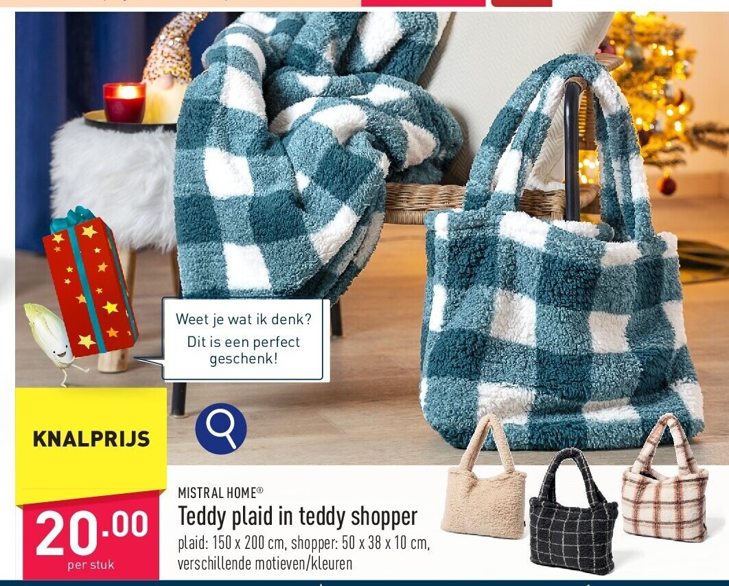 Teddy plaid in teddy shopper