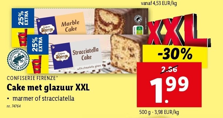 Cake met glazuur XXL
