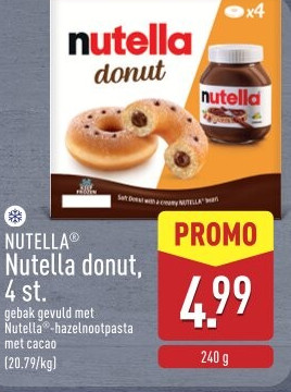 Nutella donut, 4 st.