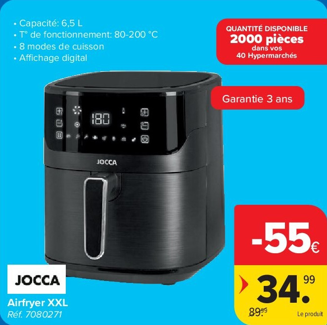 JOCCA Airfryer XXL