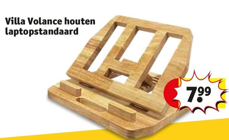 Villa Volance houten laptopstandaard