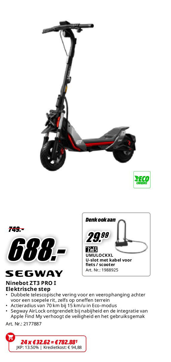 Segway Ninebot ZT3 PRO I Elektrische step